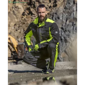 Kabát ARDON®NEON fekete-sárga