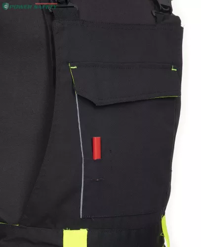 Kantáros nadrág ARDON®NEON fekete-sárga