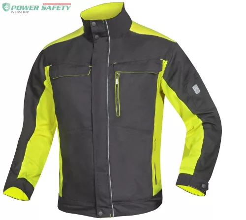 Kabát ARDON®NEON WINTER fekete-sárga