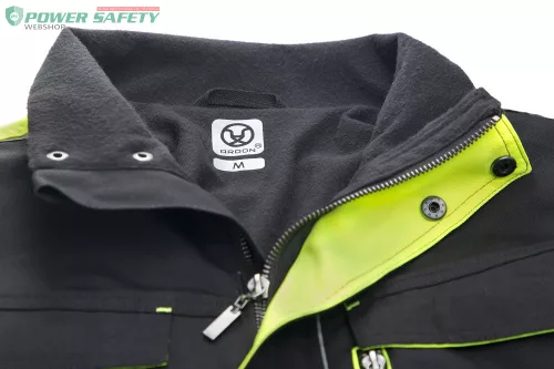 Kabát ARDON®NEON WINTER fekete-sárga