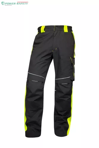 Derekas nadrág ARDON®NEON WINTER fekete-sárga