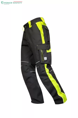 Derekas nadrág ARDON®NEON WINTER fekete-sárga