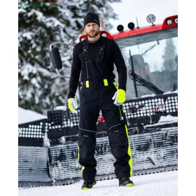 Kantáros nadrág ARDON®NEON WINTER fekete-sárga
