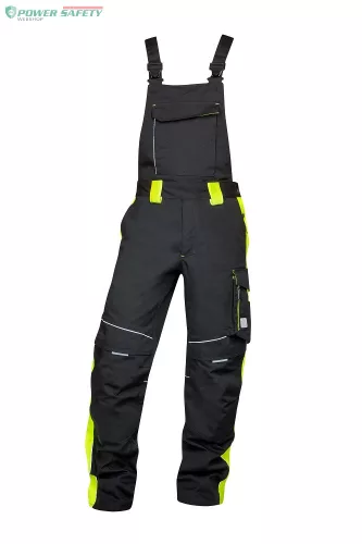 Kantáros nadrág ARDON®NEON WINTER fekete-sárga