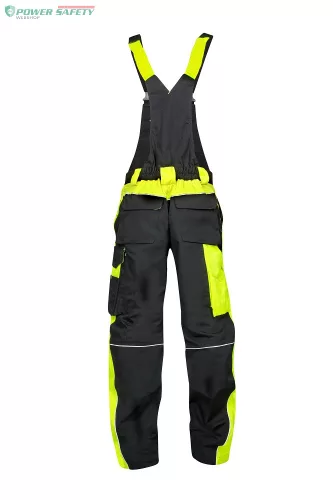 Kantáros nadrág ARDON®NEON WINTER fekete-sárga