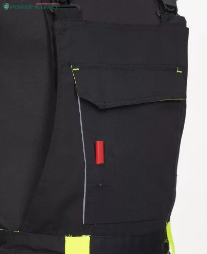 Kantáros nadrág ARDON®NEON WINTER fekete-sárga
