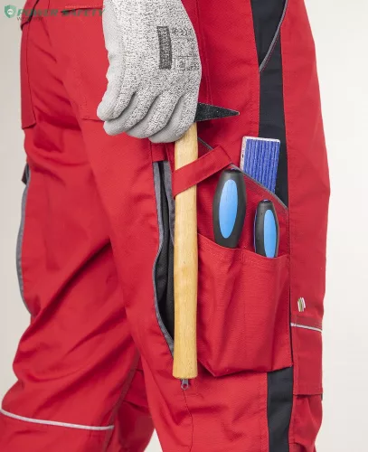 Derekas nadrág ARDON®URBAN+ élénk piros rövidített