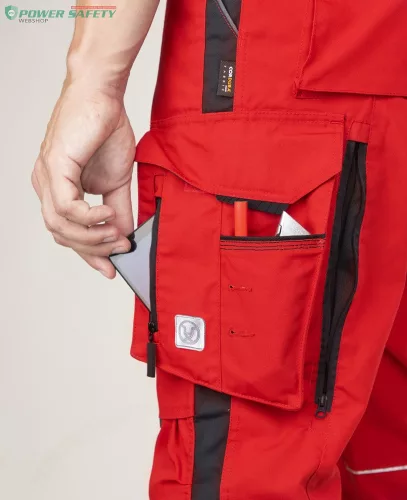 Kantáros nadrág ARDON®URBAN+ élénk piros hosszított