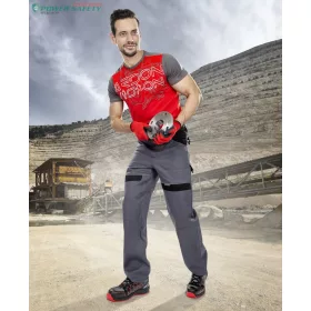 Derekas nadrág ARDON®COOL TREND szürke-fekete hosszított