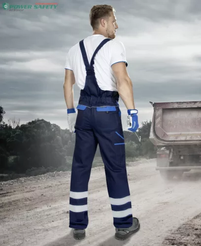 Jól láthatósági kantáros nadrág ARDON®COOL TREND sötét kék-vil.kék