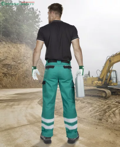 Jól láthatósági derekas nadrág ARDON®COOL TREND zöld