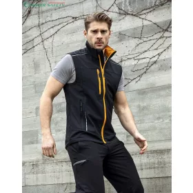 Mellény softshell ARDON®VISION , fekete-narancssárga