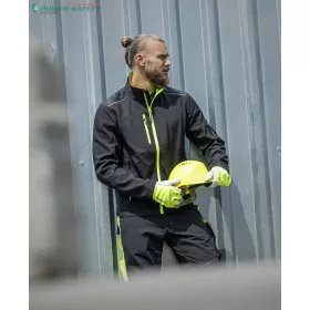 Dzseki softsh. ARDON®VISION férfi, fekete-sárga