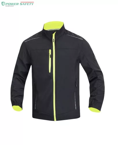 Dzseki softsh. ARDON®VISION férfi, fekete-sárga
