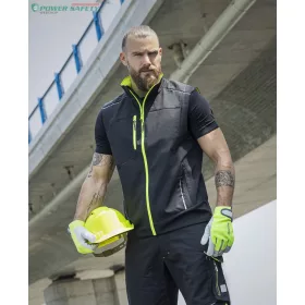 Mellény softshell ARDON®VISION , fekete-sárga