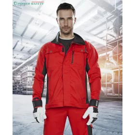 Kabát ARDON®PRE100 01 piros-fekete – KIÁRUSÍTÁS