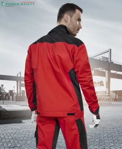 Kabát ARDON®PRE100 01 piros-fekete – KIÁRUSÍTÁS
