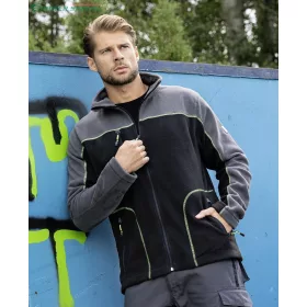 Melegítő felső fleece ARDON®MICHAEL férfi, fekete