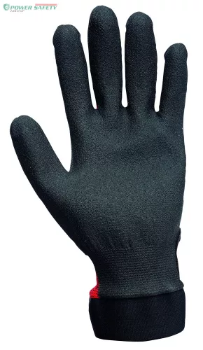JACKDAW-piros mártott nylon kesztyű