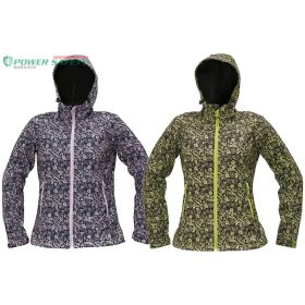   YOWIE PRINTED SOFTSHELL dzseki, női, kapucnis, mintás anyagból, 3 rétegű: a küls