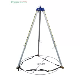   Mentőállvány Irudek TRIP1, 2 rögzítőgyűrűvel, szürke, 140-215cm