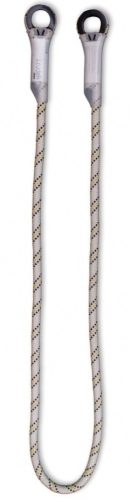 Biztosító kötél Irudek Nexion 150 2 műanyag gyűrűvel, szürke, 1,5m