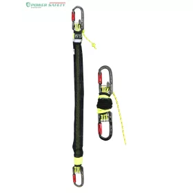   Kötél mentőcsigával Irudek HAULERBINER, kompakt és könnyű, fekete/sárga, 165cm