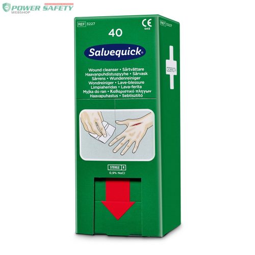 Nordik Cederroth Salvequick sebtisztító kendő sebkezelő adagoló utántöltő, 40 db