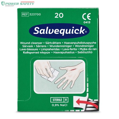 Nordik Cederroth Salvequick sebtisztító kendő elsősegély állomás utántöltő