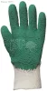 Kesztyű kondenzált vágás- és csúszásbiztos, erősített, zöld latex