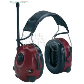   Fültok 3M 32223 alert am/fm rádióval és egyéb csatlakozási lehetőségekkel piros