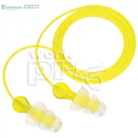   Füldugó 3M peltor next tri-flange zsinóros lamellás (SNR 29dB) sárga