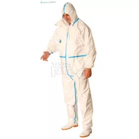   Tyvek Classic Plus kapucnis overall biztonsági hegesztéssel biológiai veszélyek 