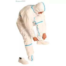   Overál Tyvek classic plus lábvédővel kapucnis antisztatikus fehér
