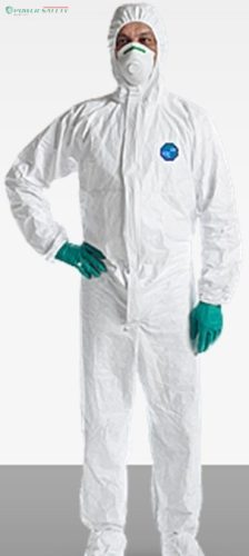 Tyvek Labo cipővédős, antisztatikus overall vegyszerek és radioaktív részecskék 