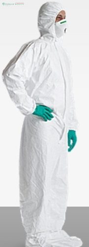 Tyvek Labo cipővédős, antisztatikus overall vegyszerek és radioaktív részecskék 