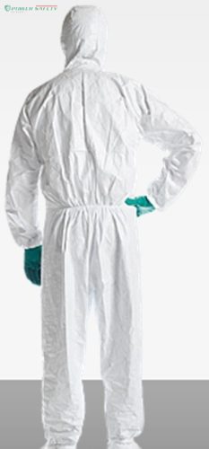 Tyvek Labo cipővédős, antisztatikus overall vegyszerek és radioaktív részecskék 
