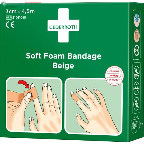 Nordik Cederroth téphető/vágható ragtapasz, 3 cm x 4.5 m, bézs