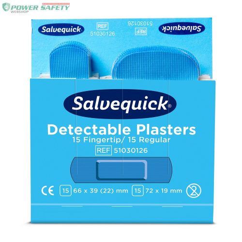 Nordik Cederroth Salvequick kék detektálható ujjvég és normál sebtapasz utántölt