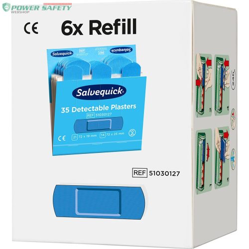 Nordik Cederroth Salvequick kék detektálható sebtapasz utántöltő