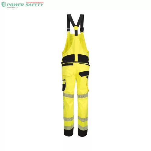 TOP PHOENIX HI2D BP Hi-Vis kantáros munkanadrág, reflektív csíkok, rugalmas