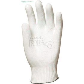 Kesztyű elasztikus rugalmas 14-es kötött fehér