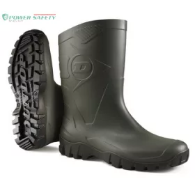 DUNLOP Dee rövid szárú, sav- és lúgálló PVC csizma
