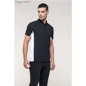   galléros póló_ ka232 Flag 65/35% Poliészter/Pamut Férfi Kétszínű Piké Póló 220g