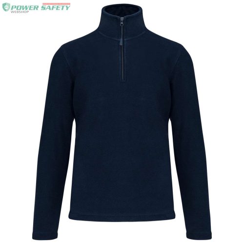 pulóver_ ka912 Enzo 100% Poliészter Férfi Nyakzip-Záras Pulóver 300g