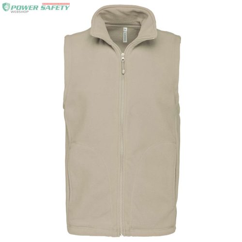 polár_ ka913 Luca 100% Poliészter Férfi Zip-Záras Mellény 300g