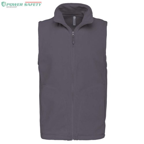 polár_ ka913 Luca 100% Poliészter Férfi Zip-Záras Mellény 300g