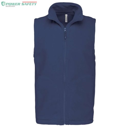 polár_ ka913 Luca 100% Poliészter Férfi Zip-Záras Mellény 300g