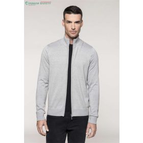 Kariban férfi zippzáros kardigán, 50%pamut, 50%akril