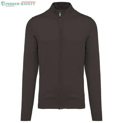 Kariban férfi zippzáros kardigán, 50%pamut, 50%akril